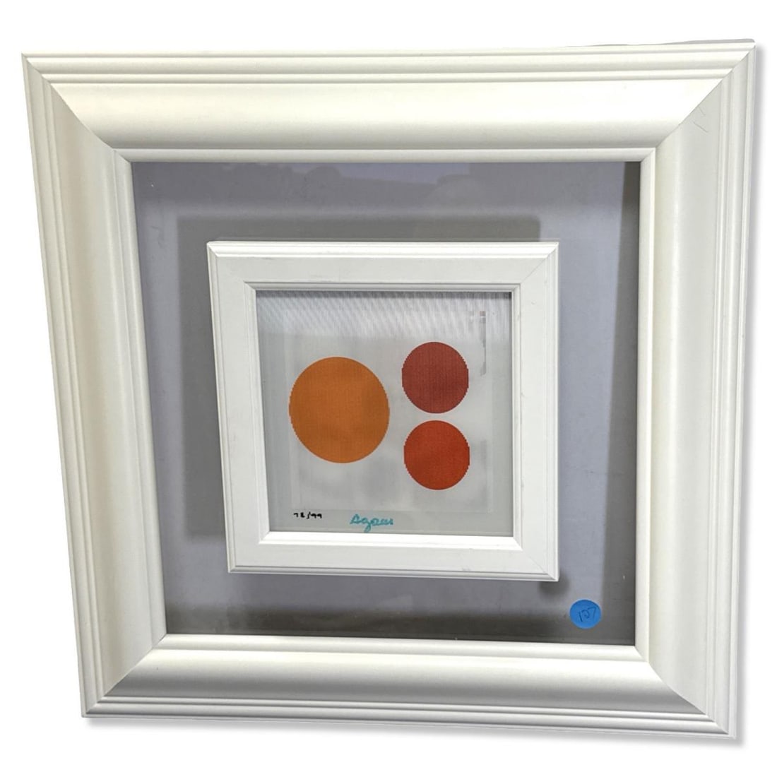 Signed Yaacov Agam (Israeli b. 1928) Curb 2 + 4 Agamograph (1 of 4)