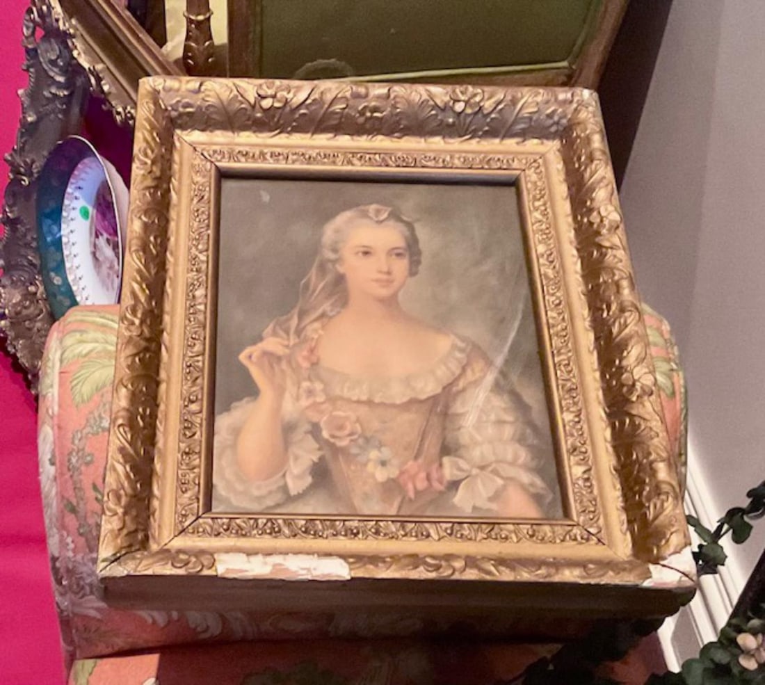 Victorian Era Woman's Portrait Picture: Victorian Era Woman's Portrait Picture 13" x 16". Frame sold as is