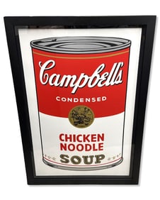 Andy Warhol (American, 1928-1987) Chicken Noodle Screenprint in Color on Museum Board