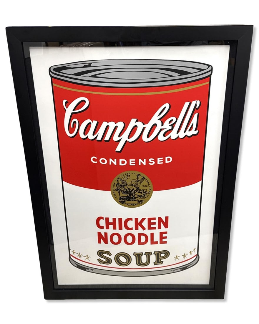 Andy Warhol (American, 1928-1987) Chicken Noodle Screenprint in Color on Museum Board