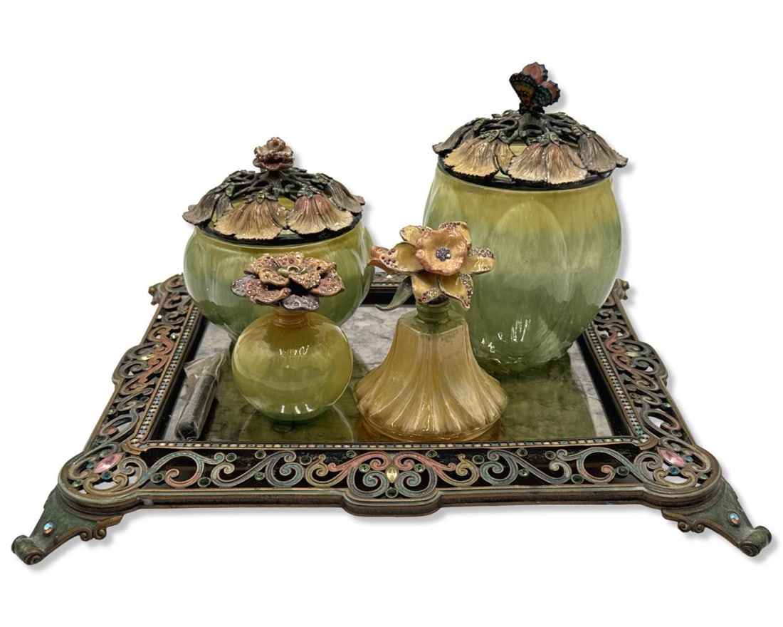 Jay Strongwater Six Pcs Vanity Set (1 of 4)