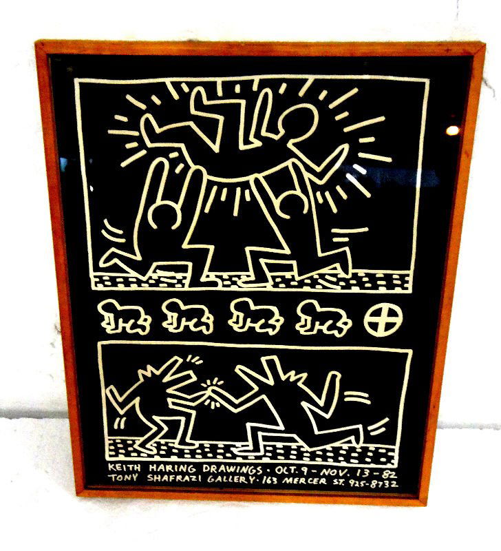 Keith Haring (American 1958-1990) Poster: Keith Haring (American 1958-1990) Poster. Measures - 24" high x 17 1/2" wide.For Domestic or International Shipping Quotes Please Feel Call Ryan or Dave at Eagle Shipping Center 561-932-0700 or email