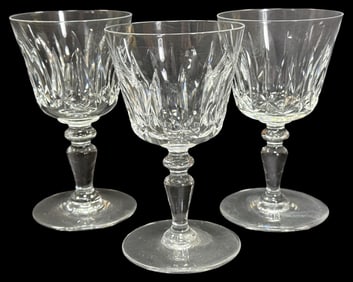 Lot of Seven Baccarat Crystal Ile De France Glasses