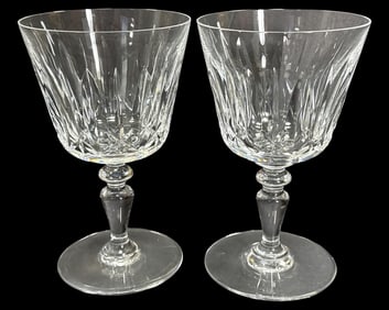 Lot of Eight Baccarat Crystal Ile De France Tall Water Goblets