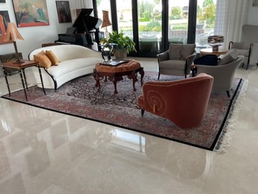 Monumental Palace Sized Multicolored Silk Rug