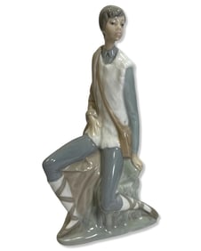 Lladro NAO Seated Shepherd Boy Porcelain Figurine
