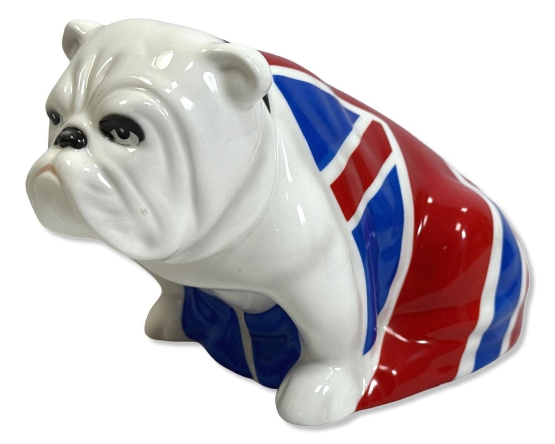 Royal Doulton Jack The Bulldog Skyfall 007 Porcelain Figurine: Royal Doulton Jack The Bulldog Skyfall 007 Porcelain Figurine measures H: 4" x W: 6 1/4"