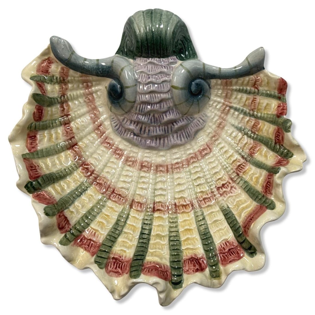 Kaldun & Bogle Ceramics Multicolored Seashell Dish (1 of 2)