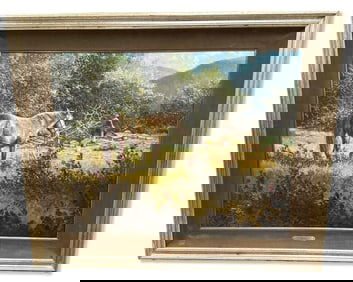 Signed Jorge Tarallo Braun (Uruguayan b. 1951) Oil Painting on Canvas Making Camp