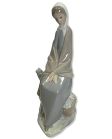 Lladro NAO Seated Woman Porcelain Figurine