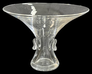 Steuben Clear Crystal Coupe Vase