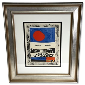 Joan Miro (Spanish, 1893-1983) Lithograph in Color Oeuvre Recentes