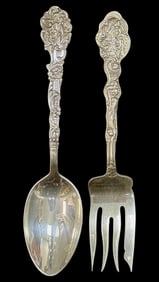 Lot of Two Gorham Sterling Silver Versailles Serving Pieces