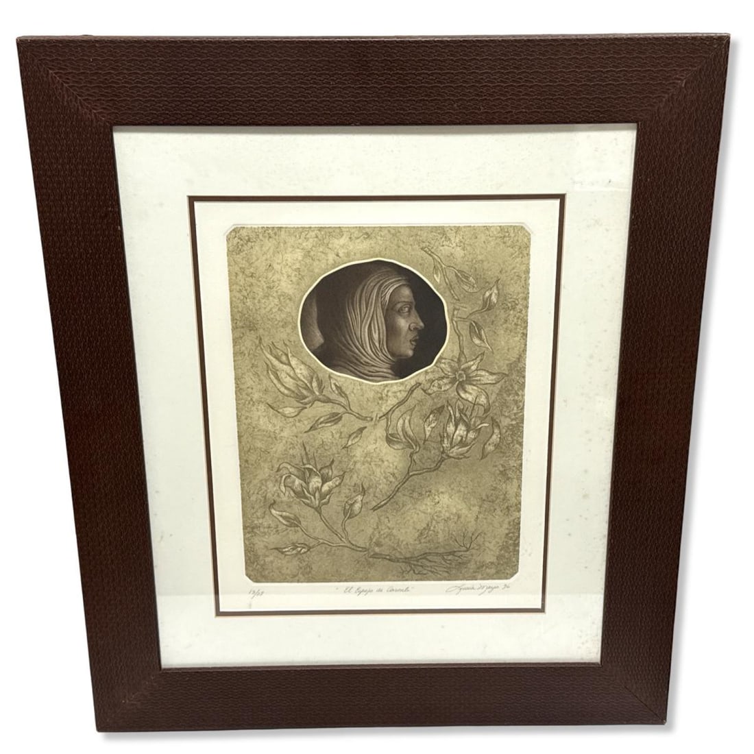 Signed Lucia Maya (Mexican, b. 1953) Lithograph El Espejo de Caronte (1 of 4)