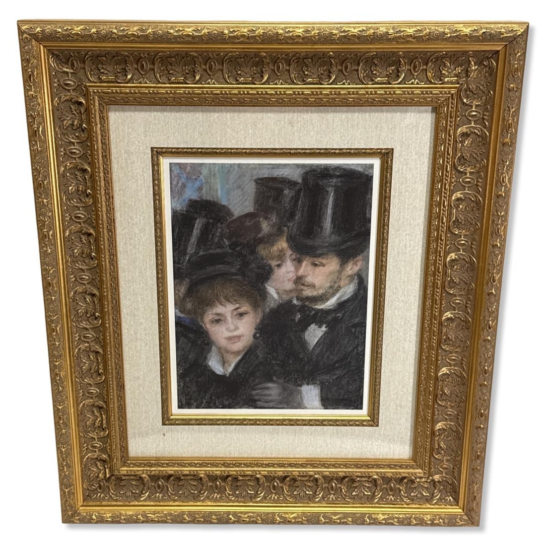Signed Pierre Auguste Renoir (French, 1841-1919) Lithograph in Color Dans La Rue (1 of 3)
