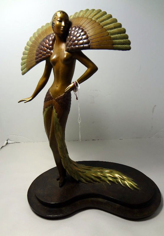 Erte Bronze "Ibis": Erte Bronze "Ibis" 17" #116/300 year produced 1983, Ret - $16,000.For Domestic or International Shipping Quotes Please Feel Call Ryan or Dave at Eagle Shipping Center 561-932-0700 or email them at rya