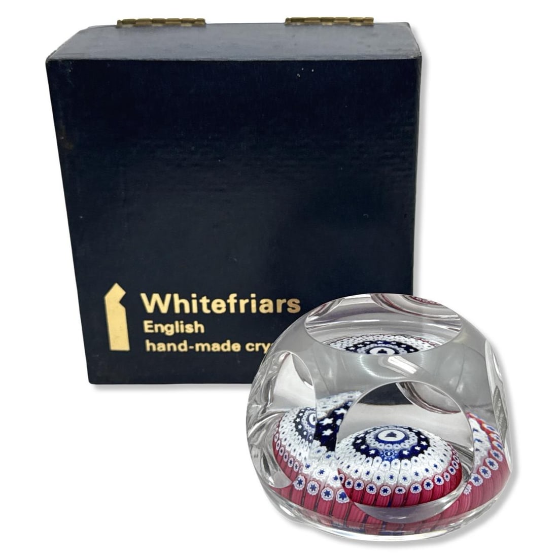 Whitefriars 1976 Concentric Millefiori American Bicentennial Liberty Bell Paperweight (1 of 3)