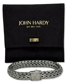 John Hardy Sterling Silver & Diamond Icon Bracelet