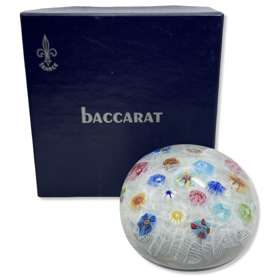 Baccarat Flower Dome Millefiori Paperweight (1 of 3)
