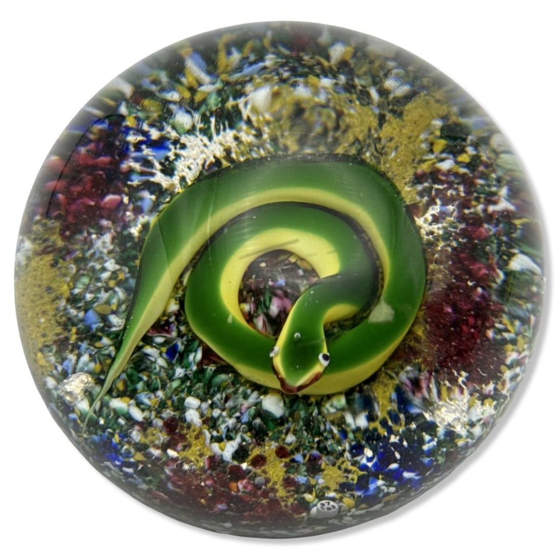 Baccarat 1972 Lampwork Snake Paperweight (1 of 2)