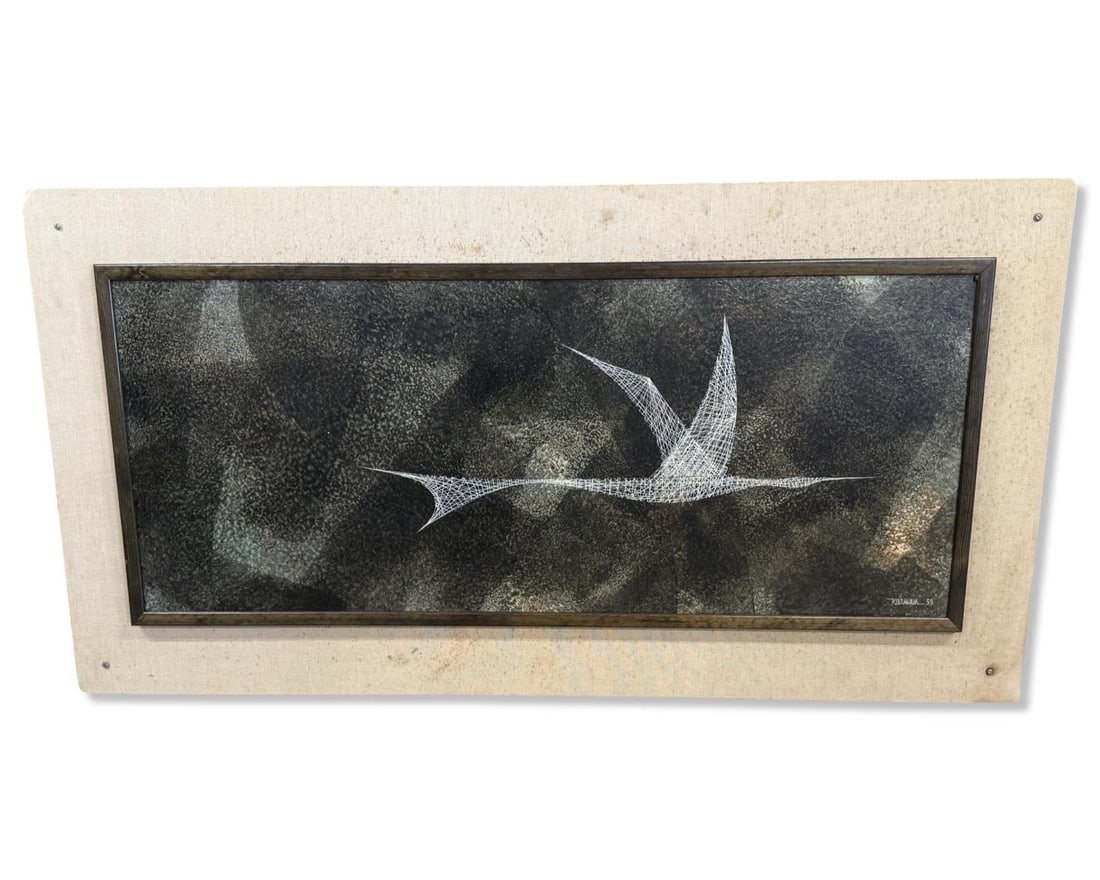 Signed Leonardo Nierman (Mexican, 1932-2023) Semi Abstract Oil Painting Pajaro En El Espacio (1 of 5)