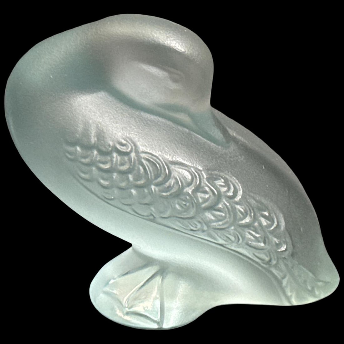 Lalique France Colored Crystal Bird Figurine (1 of 2)