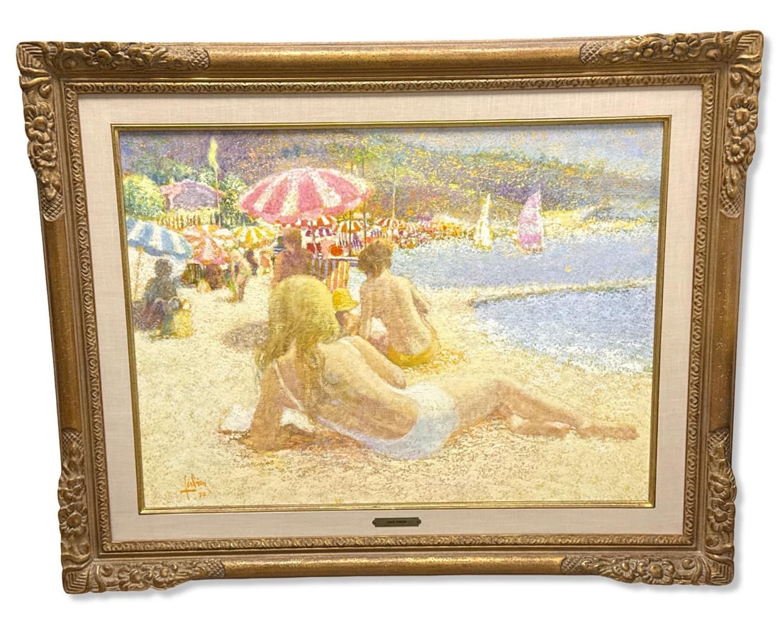 Signed Louis Fabien (French, 1924-2016) Oil Painting on Canvas (1 of 5)