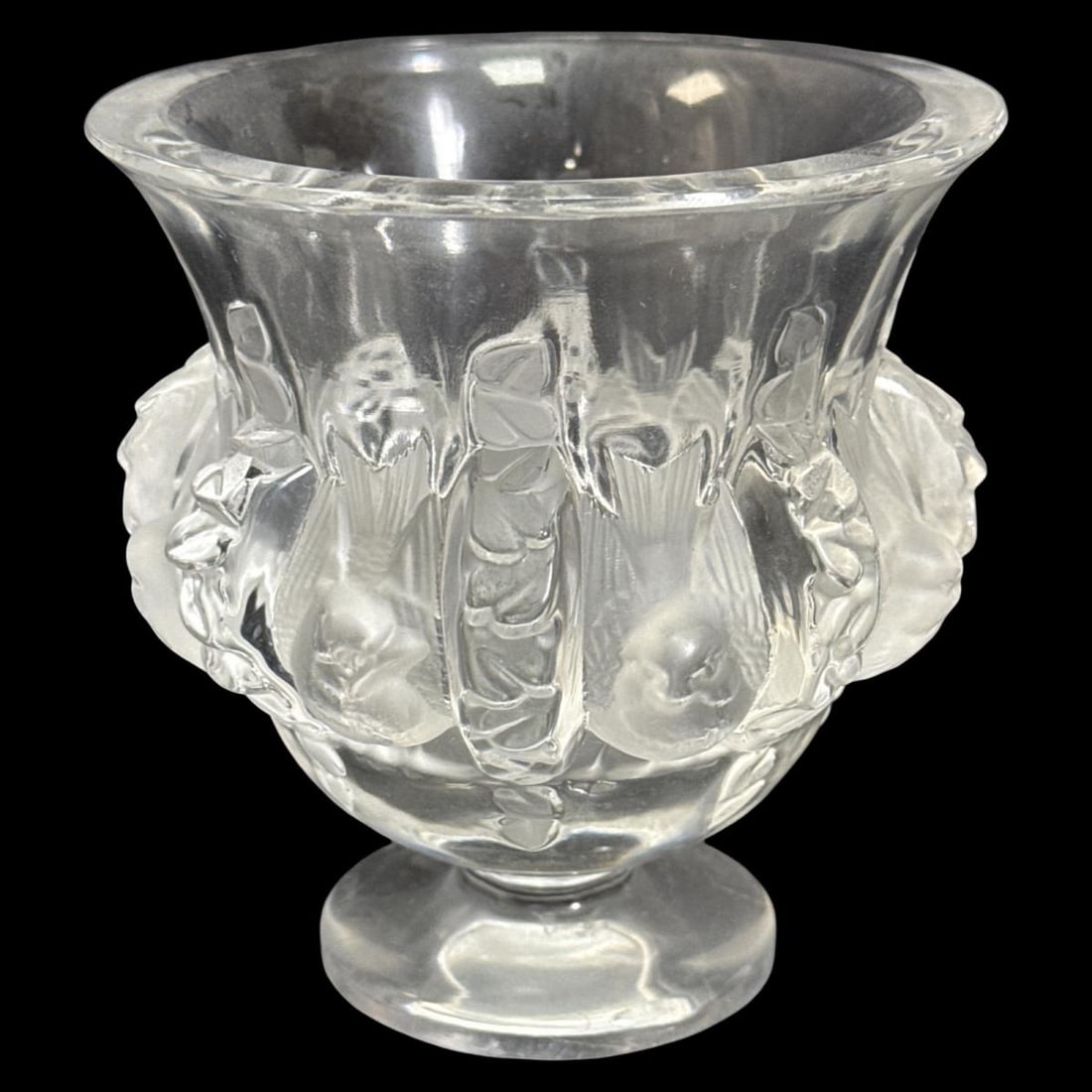Lalique France Dampierre Crystal Flower Vase (1 of 3)