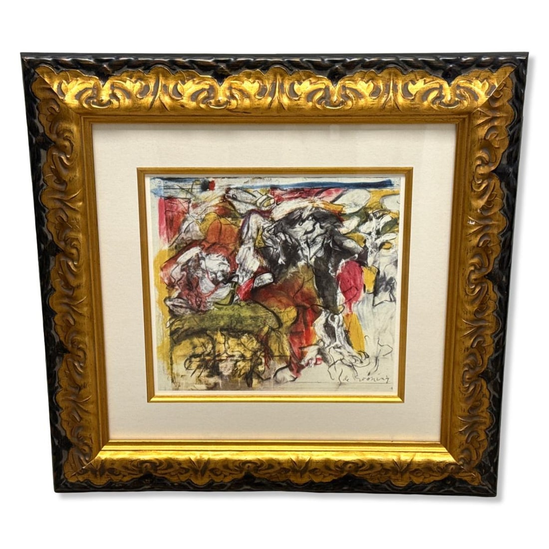 Signed Willem de Kooning (Dutch/American, 1904-1997) Lithograph in Color (1 of 3)