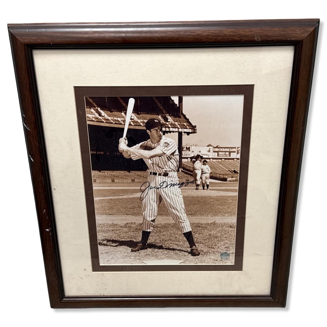Signed Joe Dimaggio Sepia Photo Autograph (1 of 2)