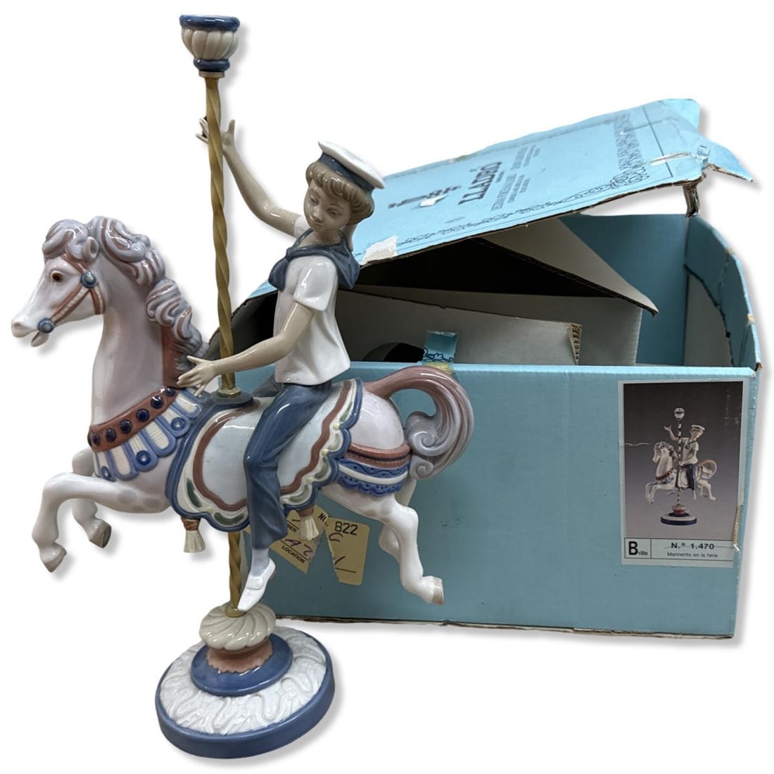 Lladro 1470 Boy on Carousel Horse Porcelain Figurine (1 of 2)
