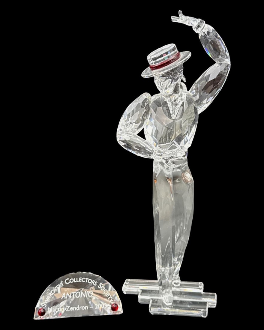 Swarovski Antonio 2003 Collectors Society Crystal Plaque & Figurine (1 of 2)