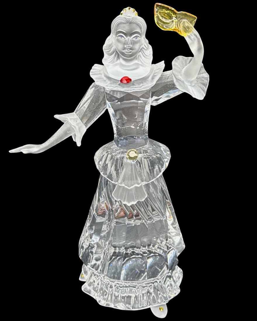 Swarovski Masquerade Columbine 2000 Collectors Society Crystal Figurine: Swarovski Masquerade Columbine 2000 Collectors Society Crystal Figurine measures H: 6 5/8" x W: 4 1/2"