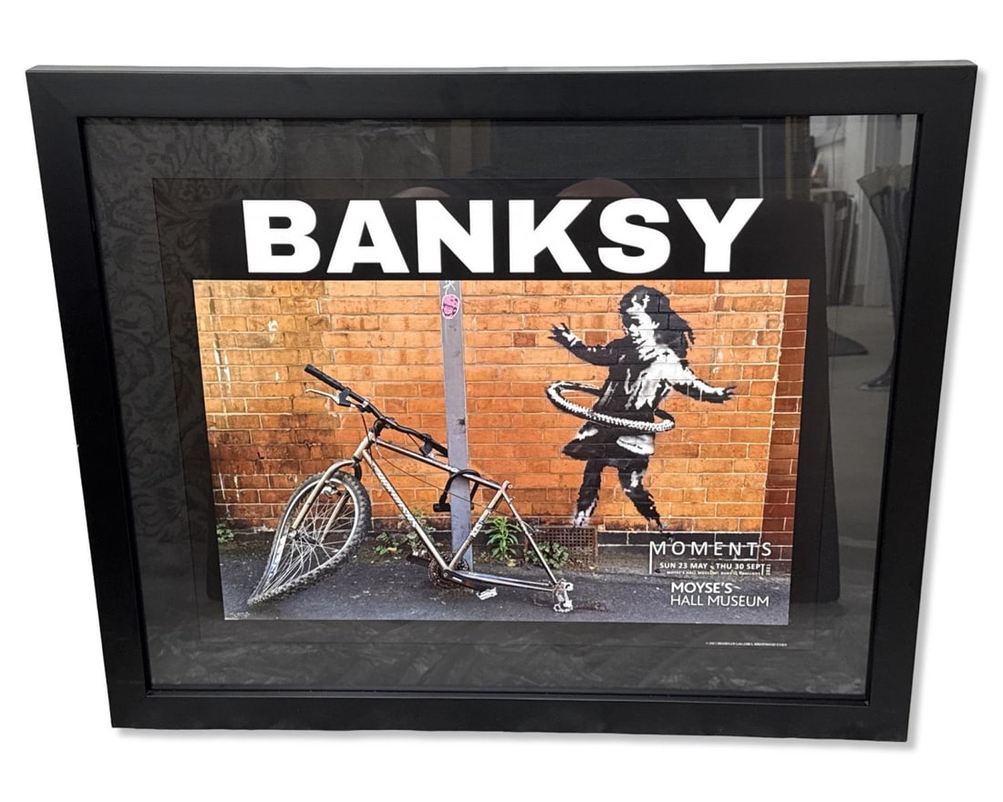 Banksy (British, b. 1974) Hula Girl Offset Lithograph in Color (1 of 2)