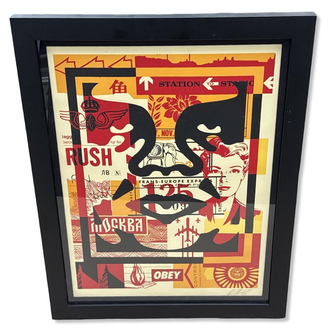 Signed Shepard Fairey (American, b. 1970 Original Serigraph in Color Obey III (1 of 2)