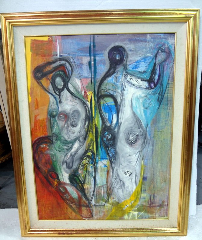 Kovacs Peter (1943 Hungary) Oil Painting on Canvas: Kovacs Peter (1943 Hungary) Oil Painting on Canvas. Measures - 46" high x 34" wide, frame - 5 1/4". For Domestic or International Shipping Quotes Please Feel Call Ryan or Dave at Eagle Shipping Center