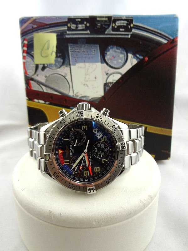 Breitling Transocean Colt Chronograph Watch: Breitling Transocean Colt Chronograph Watch, with original box. For Domestic or International Shipping Quotes Please Feel Call Ryan or Dave at Eagle Shipping Center 561-932-0700 or email them at ryan@