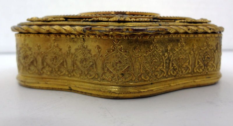 Antique French Bronze & Enamel Box - 3