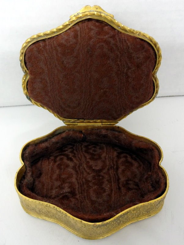 Antique French Bronze & Enamel Box - 4