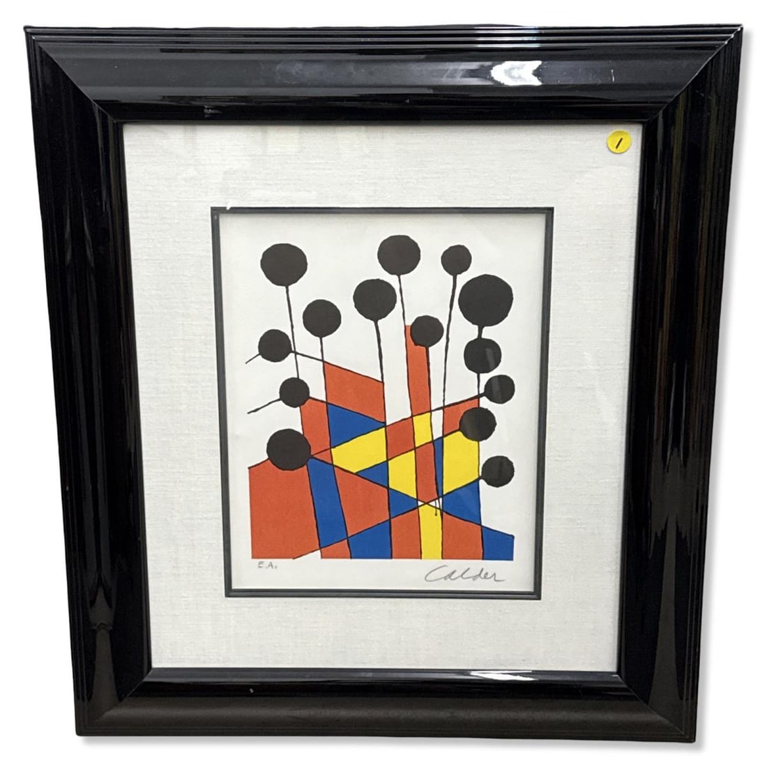 Signed Alexander Calder (American, 1898-1976) Color Fields Lithograph in Color (1 of 3)
