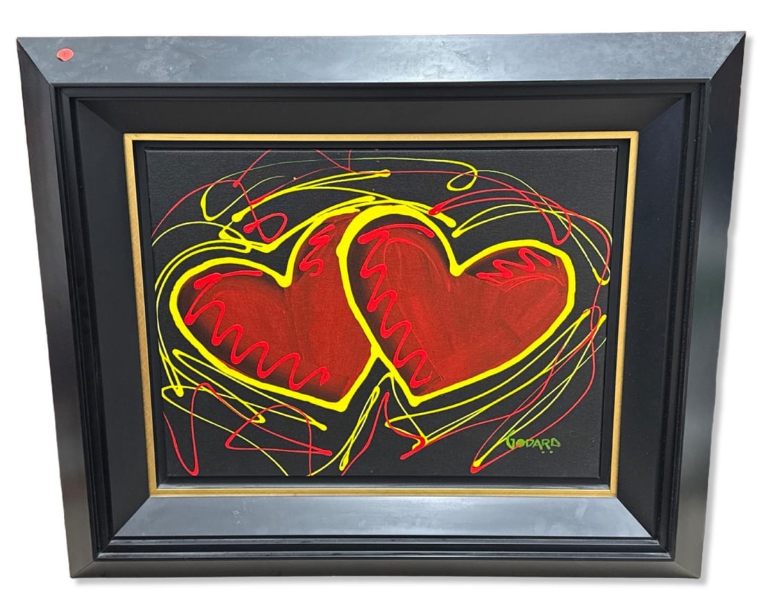 Signed Michael Godard (American, b. 1963) Heart of Hope Acrylic Painting on Canvas (1 of 4)