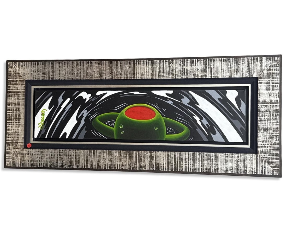 Signed Michael Godard (American, b. 1963) Bird's Eye View Painting on Canvas (1 of 3)