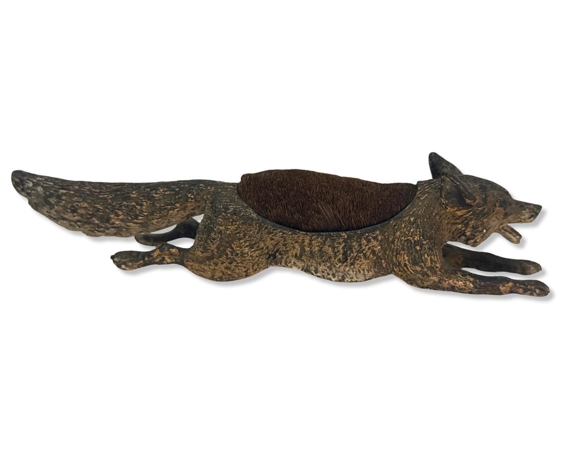 Austrian Cold Painted Bronze Fox Pen Wipe - 2