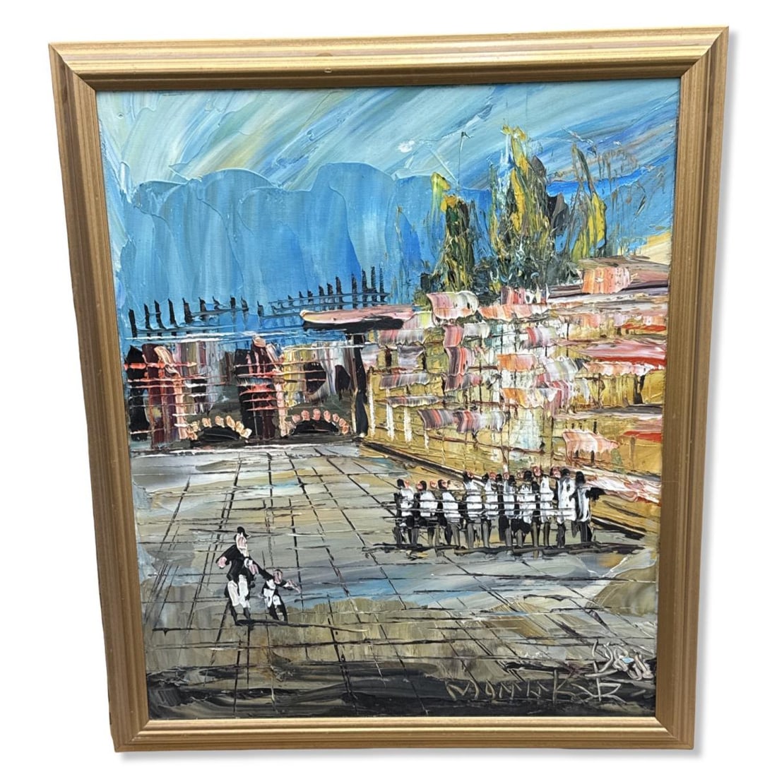 Signed Morris Katz (Polish/American, 1932-2010) Oil Painting on Board (1 of 4)
