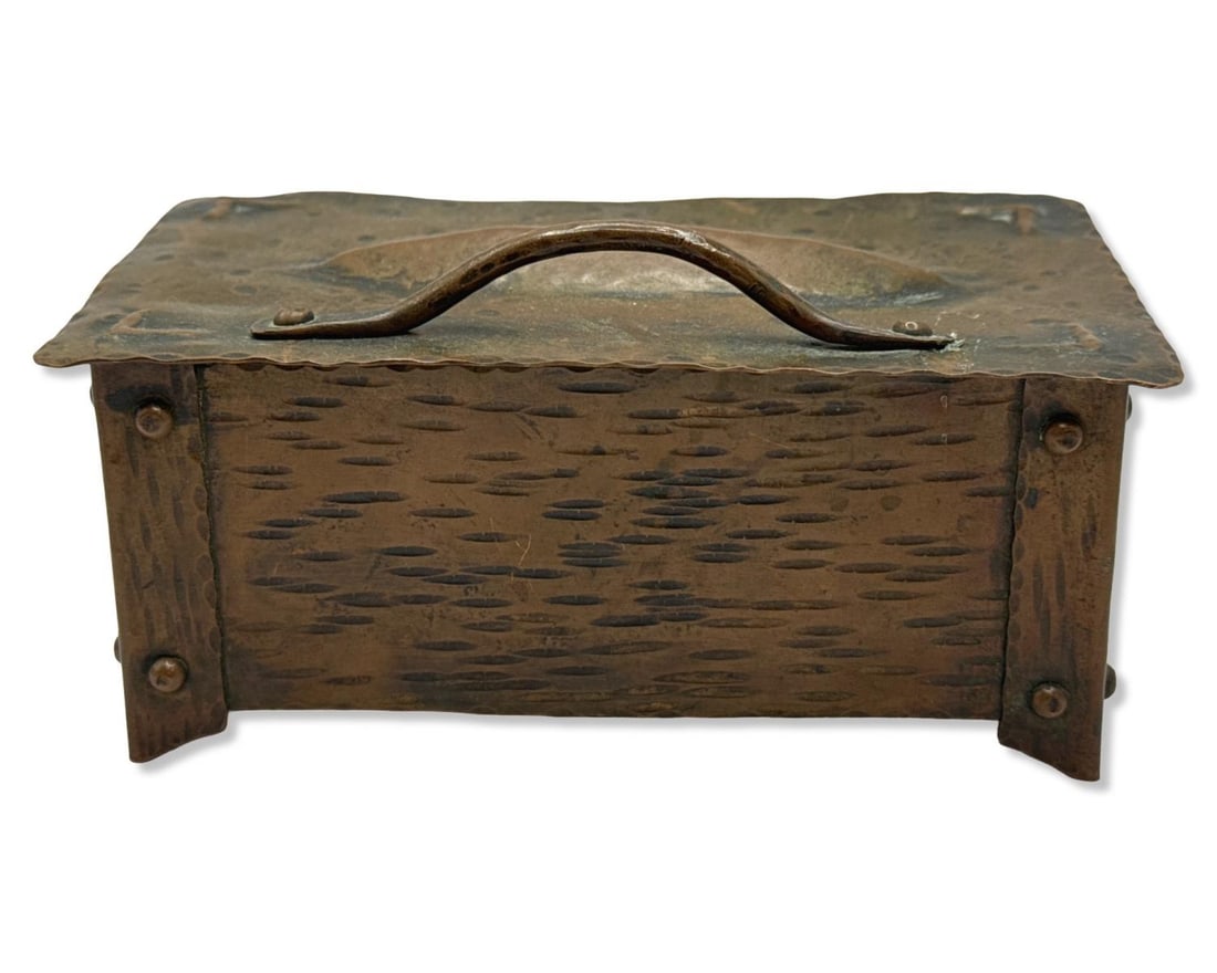 Arts & Crafts Decorative Brass Box (1 of 3)