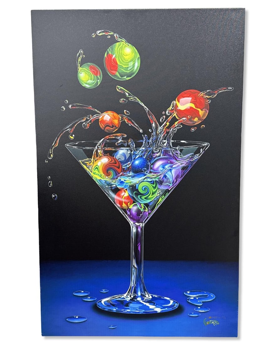 Signed Michael Godard (American, b. 1963) Losing my Marbles Limited Edition Giclee on Canvas: Signed Michael Godard (American, b. 1963) Losing my Marbles Limited Edition Giclee on Canvas. Signed & numbered 20/50, total H: 45" x W: 28"