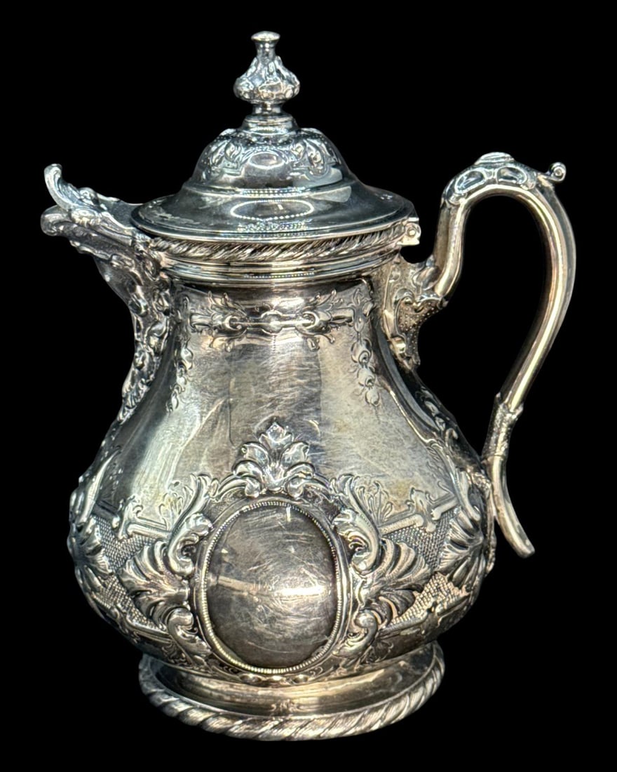 Tiffany & Co. English Sterling Silver Ornately Hand Chased Coffee Pot (1 of 5)