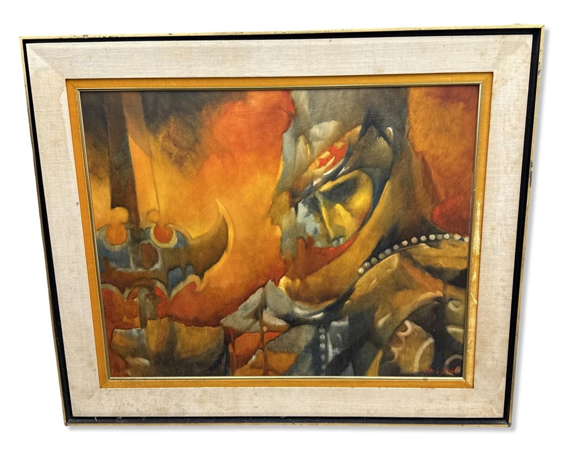 Signed Charles Bragg (American, 1931-2017) Oil Painting on Board (1 of 3)