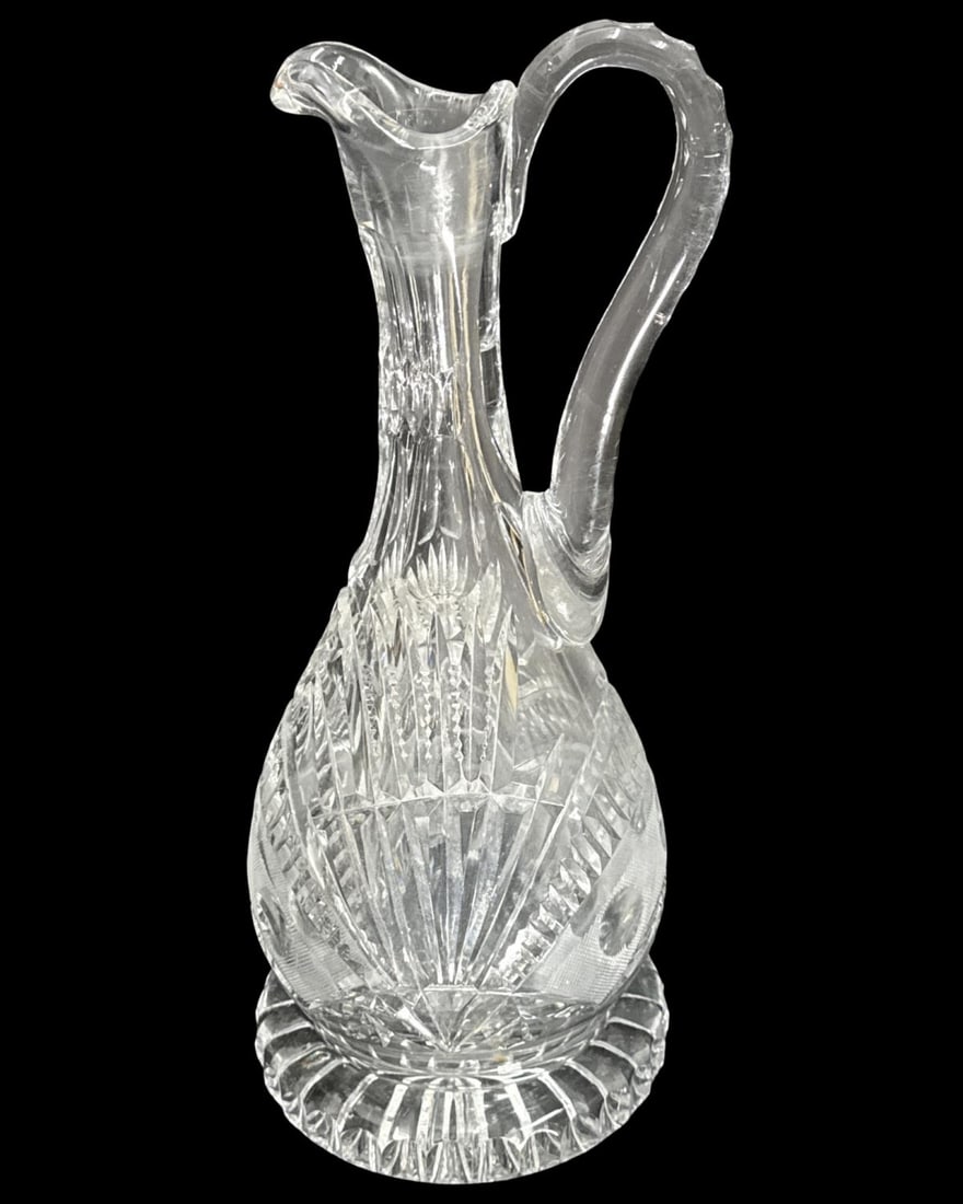 American Brilliant Cut Crystal Ewer Wine Decanter (1 of 3)