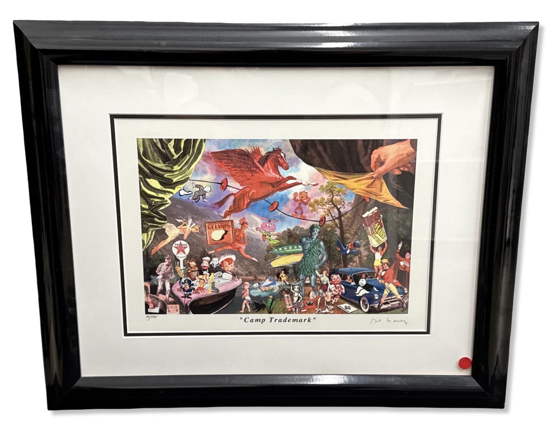 Signed Nelson De La Nuez (Cuban, b. 1959) Camp Trademark Limited Edition Print: Signed Nelson De La Nuez (Cuban, b. 1959) Camp Trademark Limited Edition Print. Signed, numbered 64/195, & titled. H: 21 3/4" x W: 26 3/4"